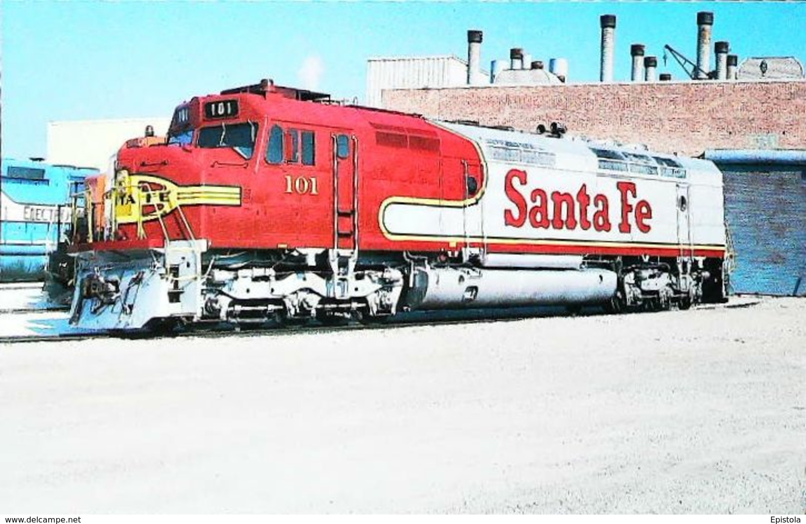 TRAIN  Freight   Américain  Marchandises - Type SANTA FE 101  -   LaGrange Station (Georgia USA) - Stations With Trains