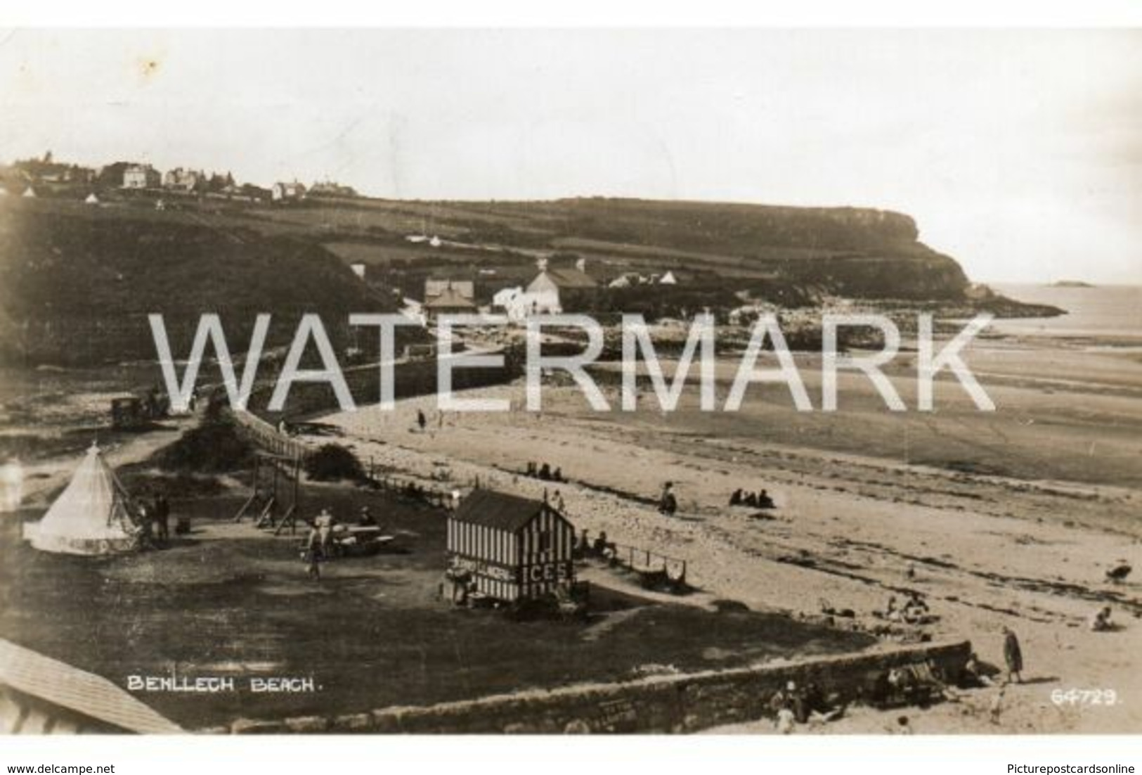 BENLLECH BEACH OLD R/P POSTCARD WALES ANGLESEY - Anglesey
