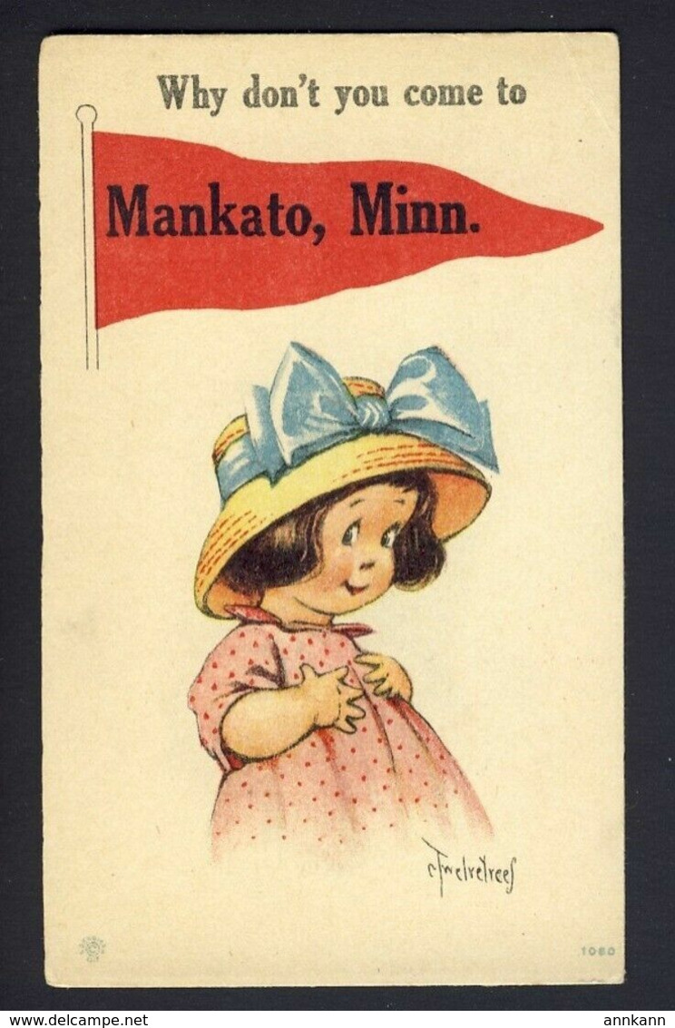 Mankato, Minn. - Why Don't You Come Red Pennant Girl C. Twelvetrees Artist As Is - Altri & Non Classificati