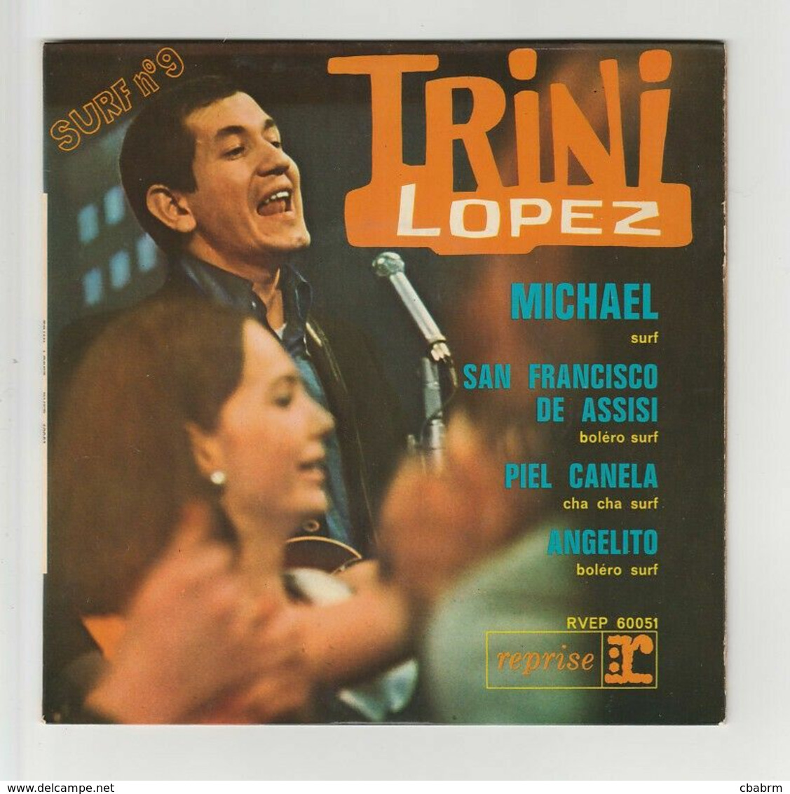 EP 45 TOURS TRINI LOPEZ SURF N° 9 MICHAEL En 1964 REPRISE RECORDS RVEP 60051 - Rock