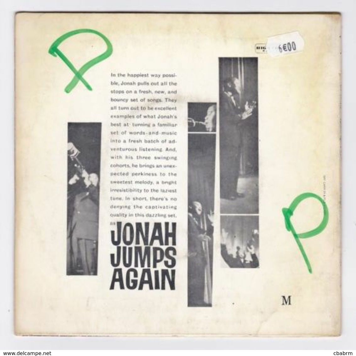 EP 45 TOURS THE JONAH JONES QUARTET En 1959 CAPITOL EAP 1-1115 JONAH JUMPS AGAIN - Jazz