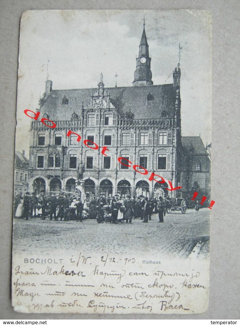 Germany / BOCHOLT - Rathaus ( 1903 ) - Signature Vasa Jovanović / Recipient Marko Nešić RARE - Bocholt