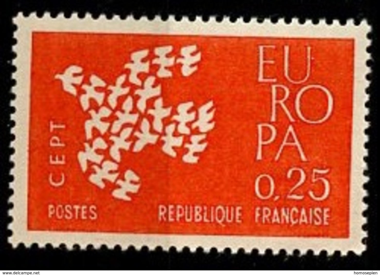 France - Frankreich 1961 Y&T N°1309 - Michel N°1363 *** - 25c EUROPA - Altri & Non Classificati