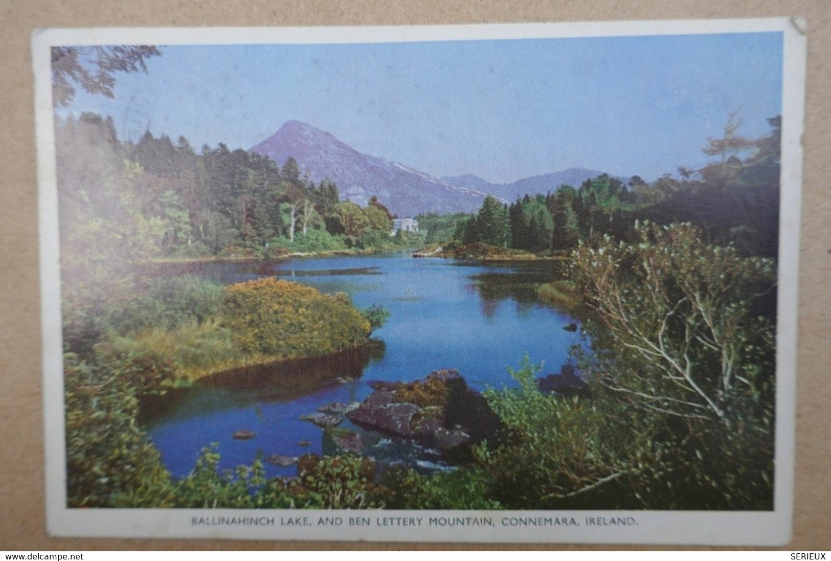 LUXEMBOURG  Carte 1950   ( VUE D IRLANDE CONNEMARA  )a Paris Rue D Artois 8eme - Storia Postale