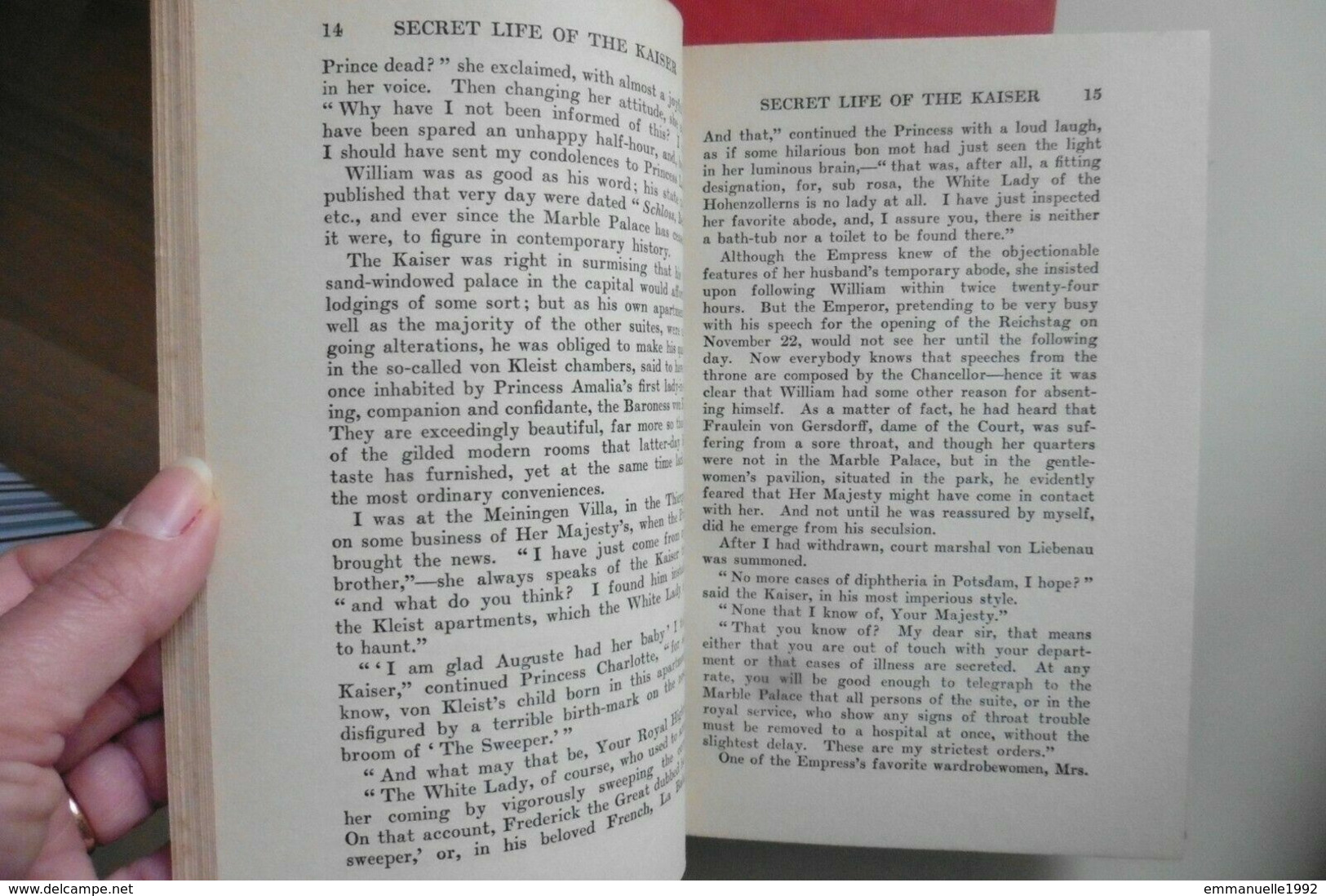 Behind The Scenes With The Kaiser 1888-1922 By The Baroness Von Larisch Imperial Household 1922 - Europa