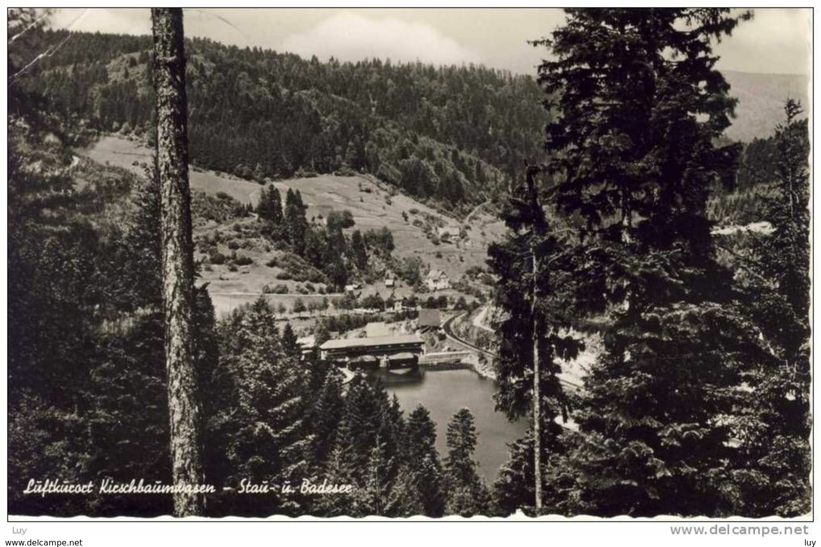 KIRSCHBAUMWASEN / Murgtal - Stau- Und Badesee. Werbekarte Gasthof Waldeck, 1960 - Forbach