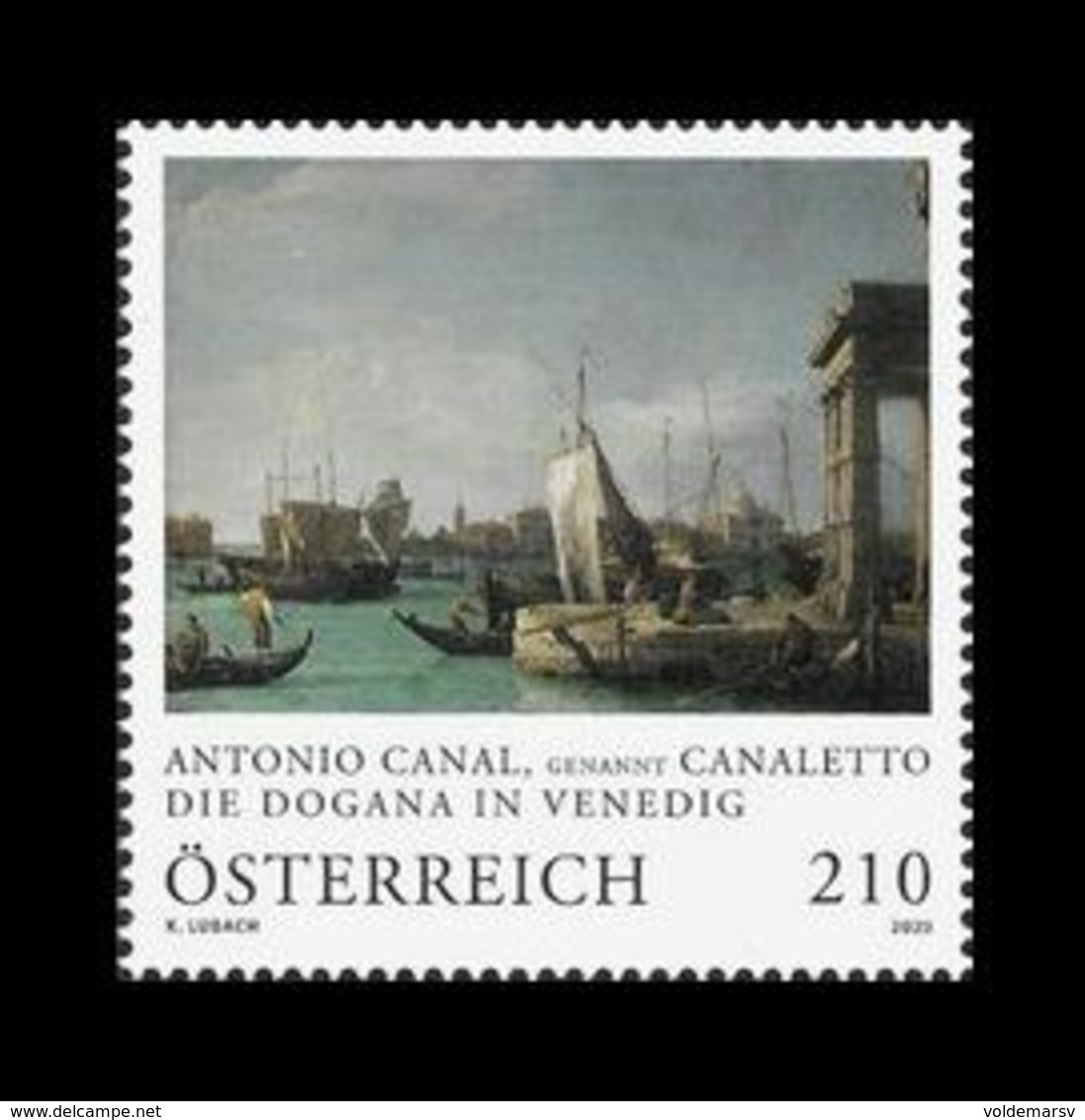 Austria 2020 Mih. 3550 Dogana At Venice. Painting Of Canaletto MNH ** - Unused Stamps