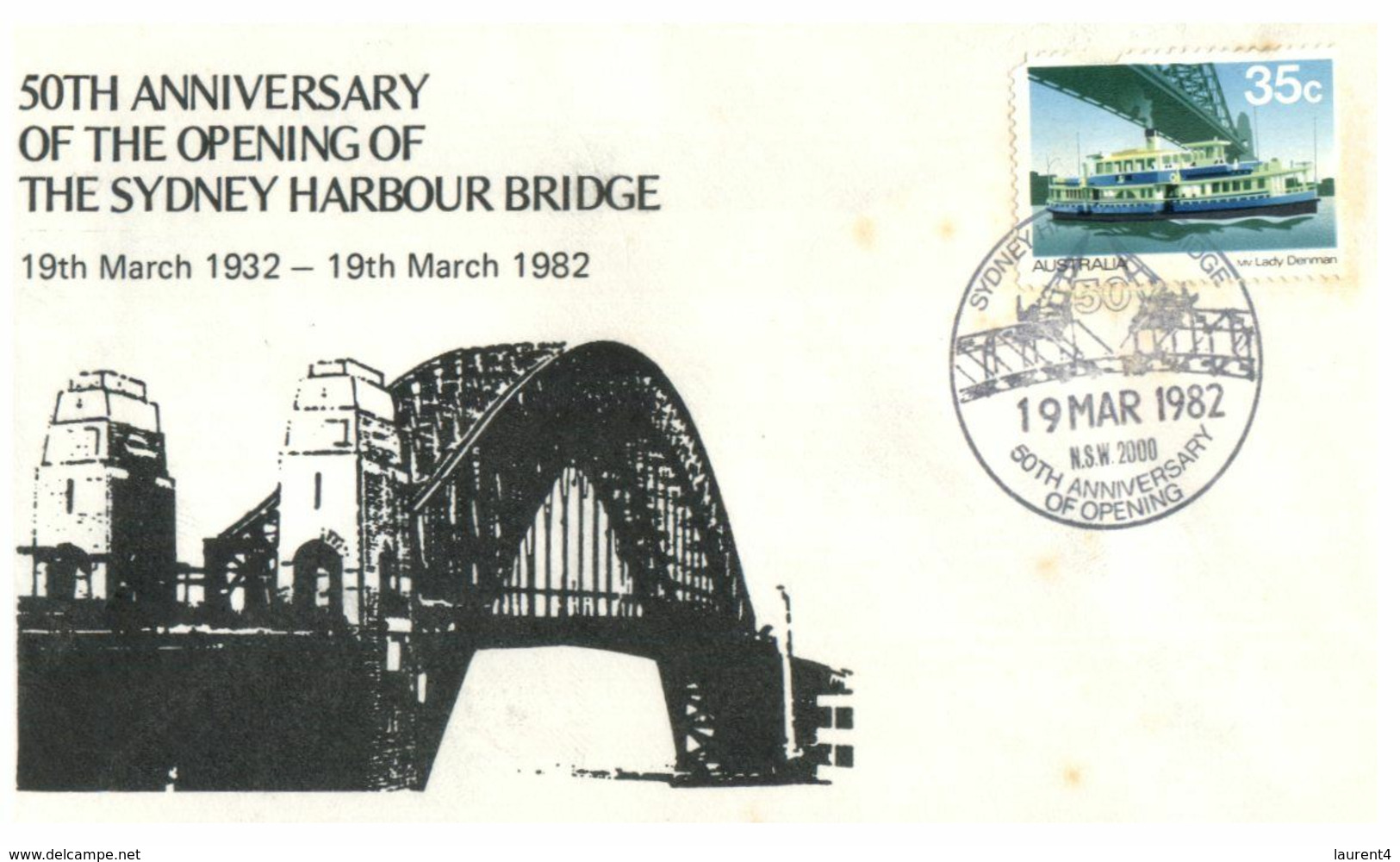 (N 32)  Australia  1982 - 50th Anniversary Of Opening The Harbour Bridge In Sydney - Otros & Sin Clasificación