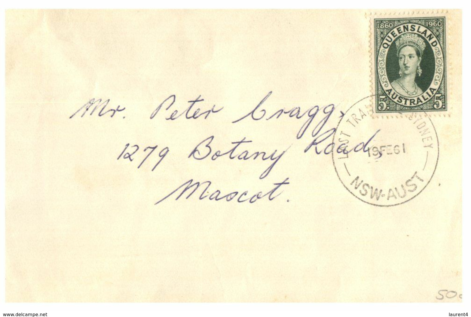 (N 32)  Australia  1961 - Last Transit To Sydney Postmark On Cover - Sonstige & Ohne Zuordnung