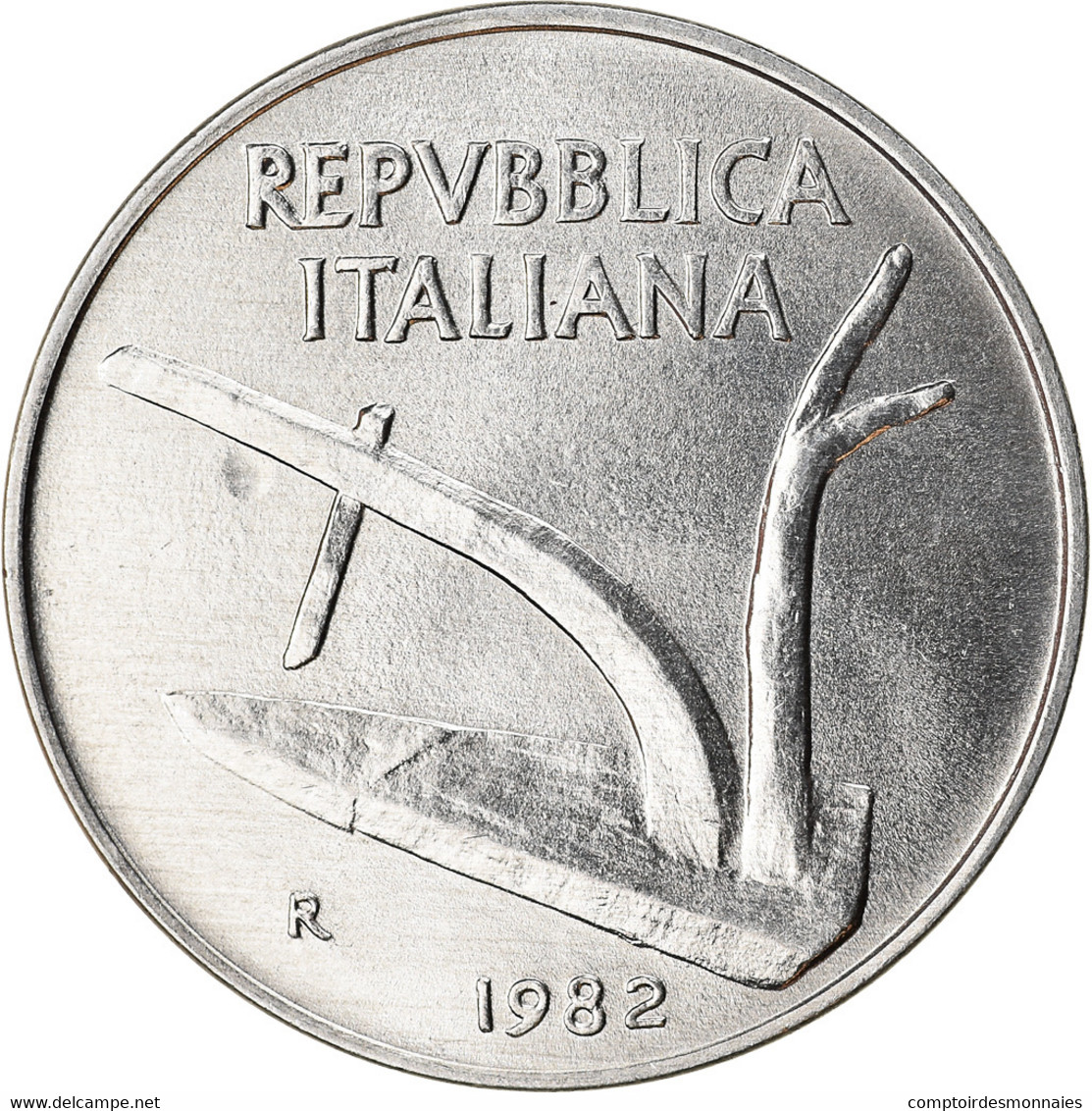 Monnaie, Italie, 10 Lire, 1982, Rome, SUP, Aluminium, KM:93 - 10 Lire