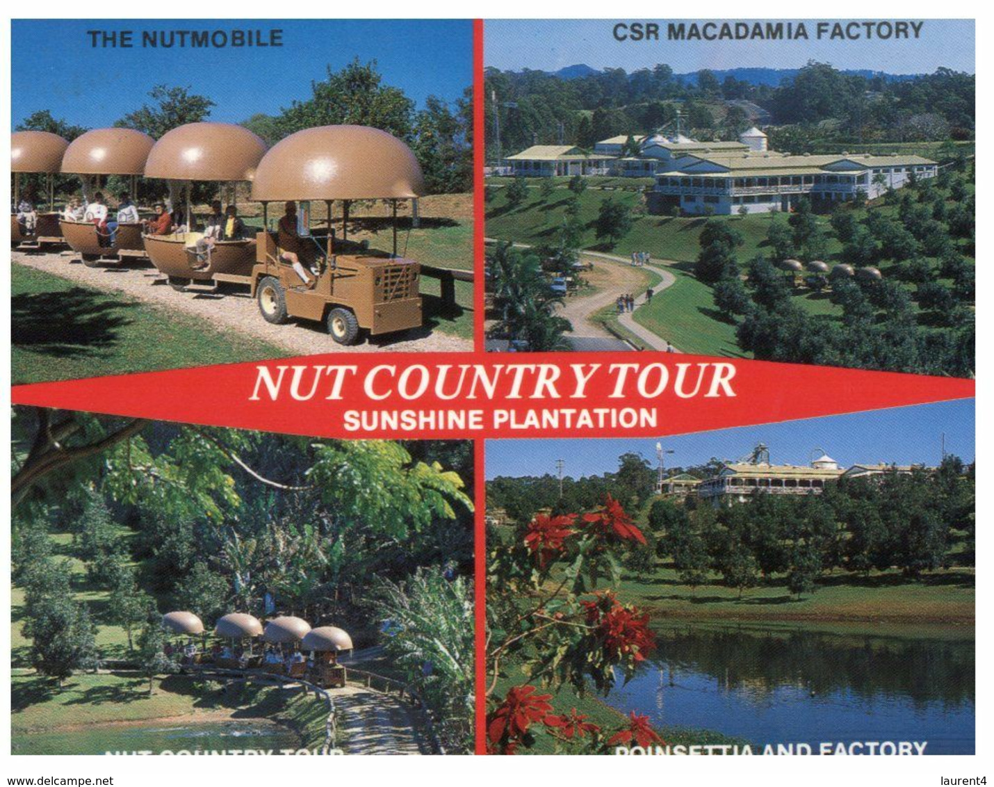 (N 33) Australia - QLD - Sunshine Plantation Nut Country Tour (with Mini-train) (with Bat Stamp) - Sunshine Coast