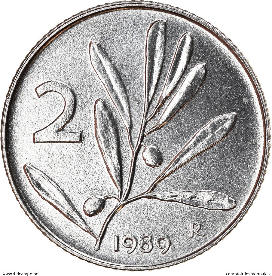 Monnaie, Italie, 2 Lire, 1989, Rome, SUP, Aluminium, KM:94 - 2 Liras