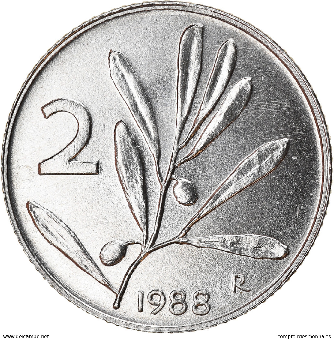 Monnaie, Italie, 2 Lire, 1988, Rome, SPL, Aluminium, KM:94 - 2 Lire