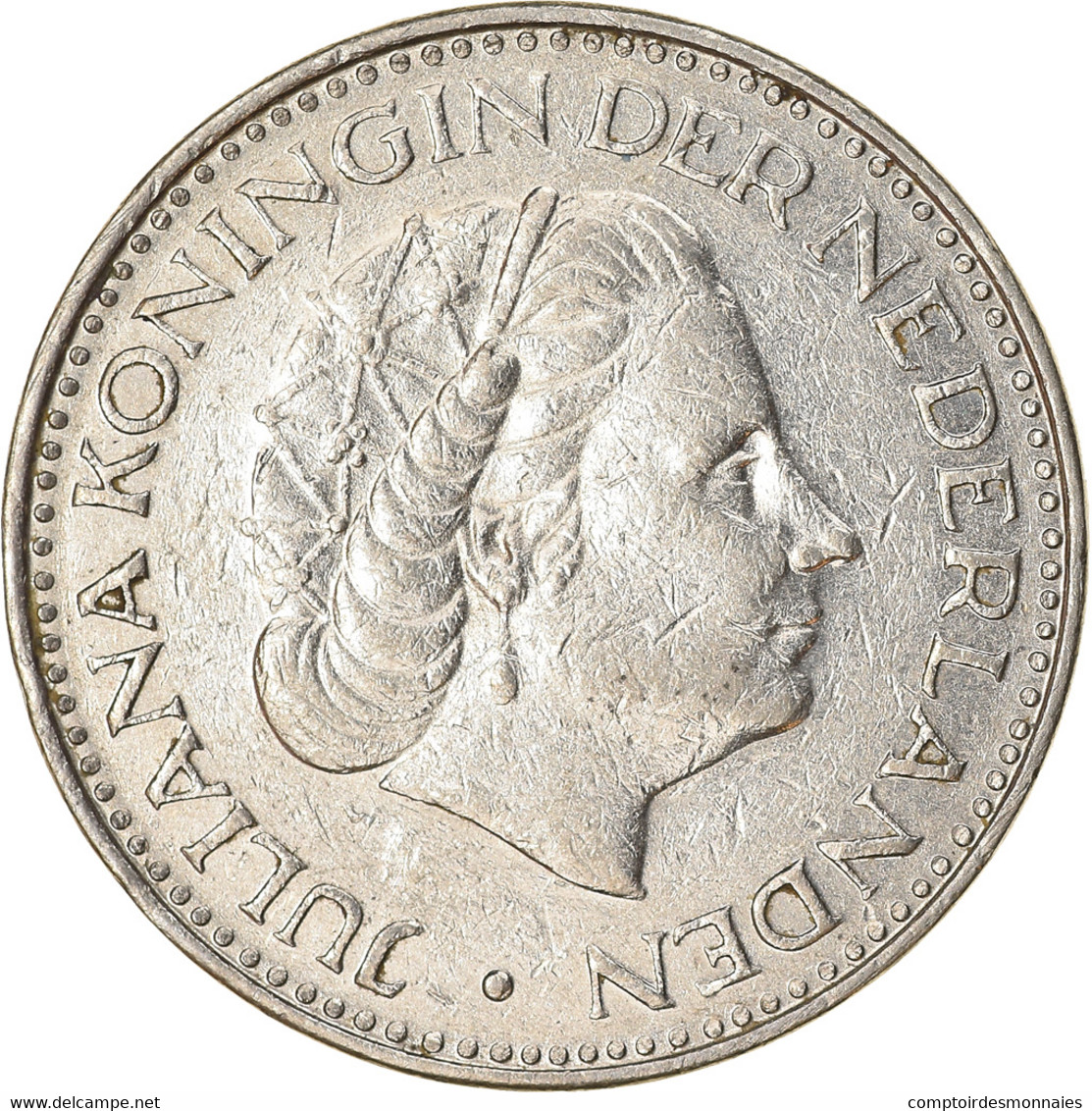 Monnaie, Pays-Bas, Juliana, Gulden, 1968, TB+, Nickel, KM:184a - 1948-1980 : Juliana