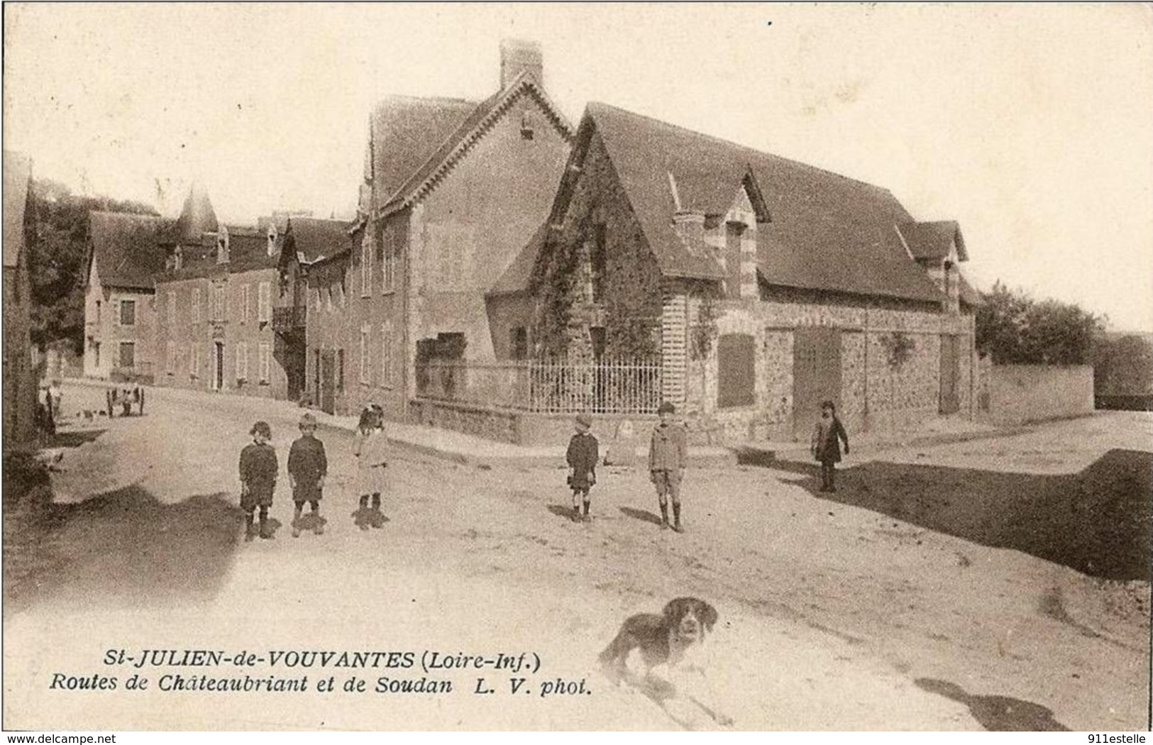 44 SAINT JULIEN DE VOUVANTES - Route De Chateaubriant Et De Soudan - Saint Julien De Vouvantes