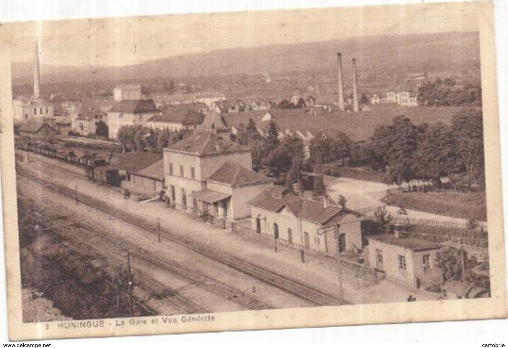 Dépt 68 - HUNINGUE - La Gare Et Vue Générale - Huningue