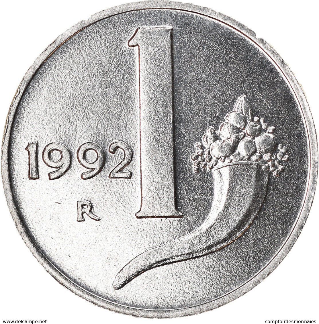 Monnaie, Italie, Lira, 1992, Rome, TTB+, Aluminium, KM:91 - 1 Lira