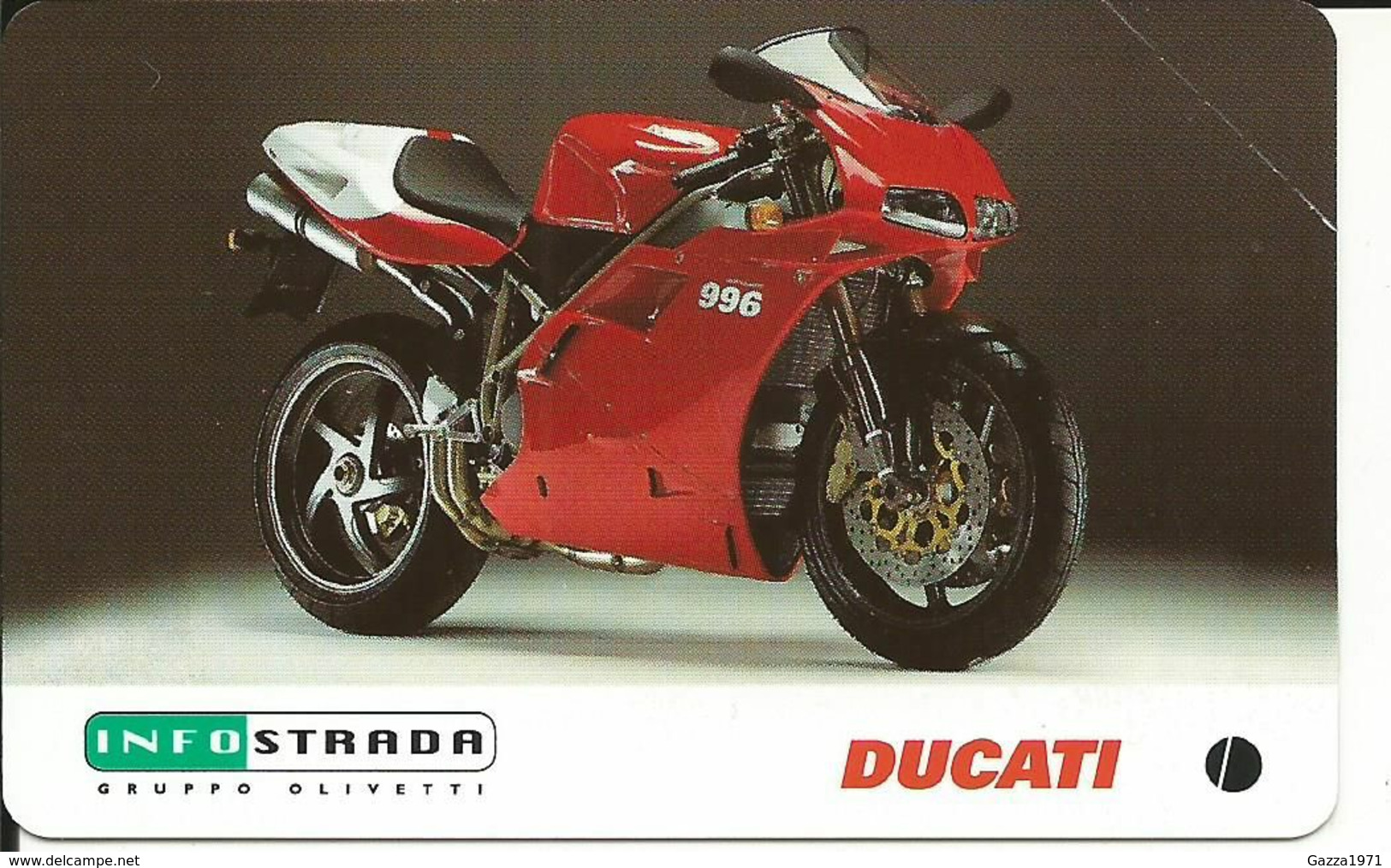 Italia, Infostrada Sponsor Ufficiale, Ducati Corse Sette Volte Campione Del Mondo SBK, Valore Nominale 5.000 Lire. - Öff. Gedenkausgaben