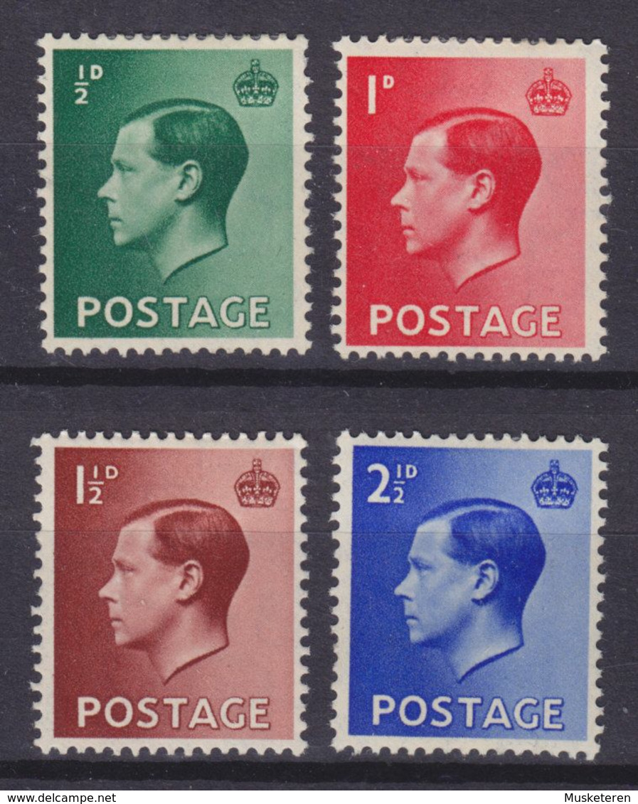 Great Britain 1936 Mi. 193-96 King König Edward VIII. Complete Set, MH* - Ongebruikt