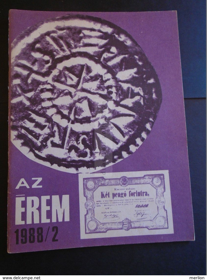 ZA327.2  Hungary   AZ ÉREM  1988/2    Numismatic  Magazine - Sonstige & Ohne Zuordnung