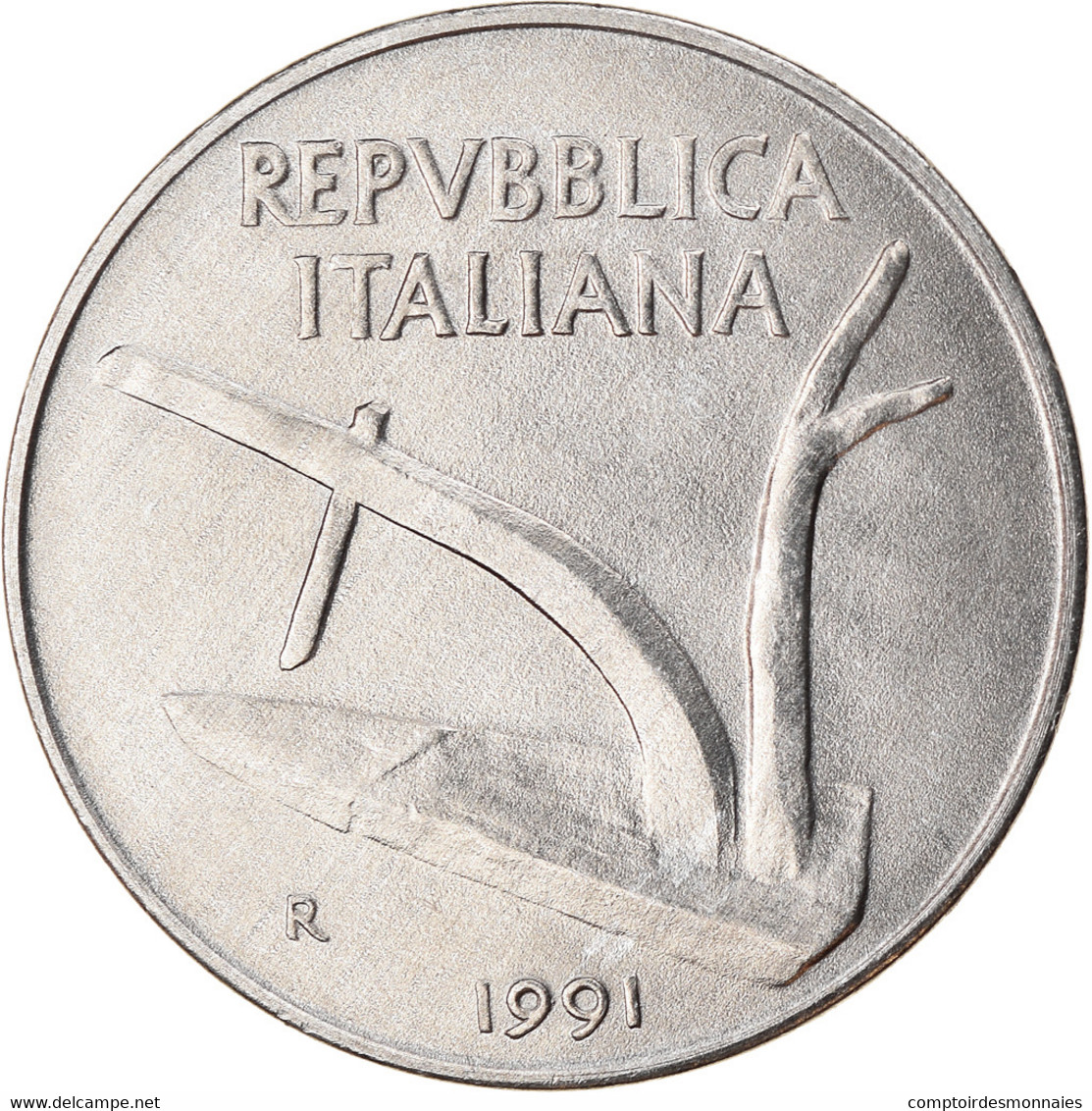 Monnaie, Italie, 10 Lire, 1991, Rome, TTB, Aluminium, KM:93 - 10 Lire