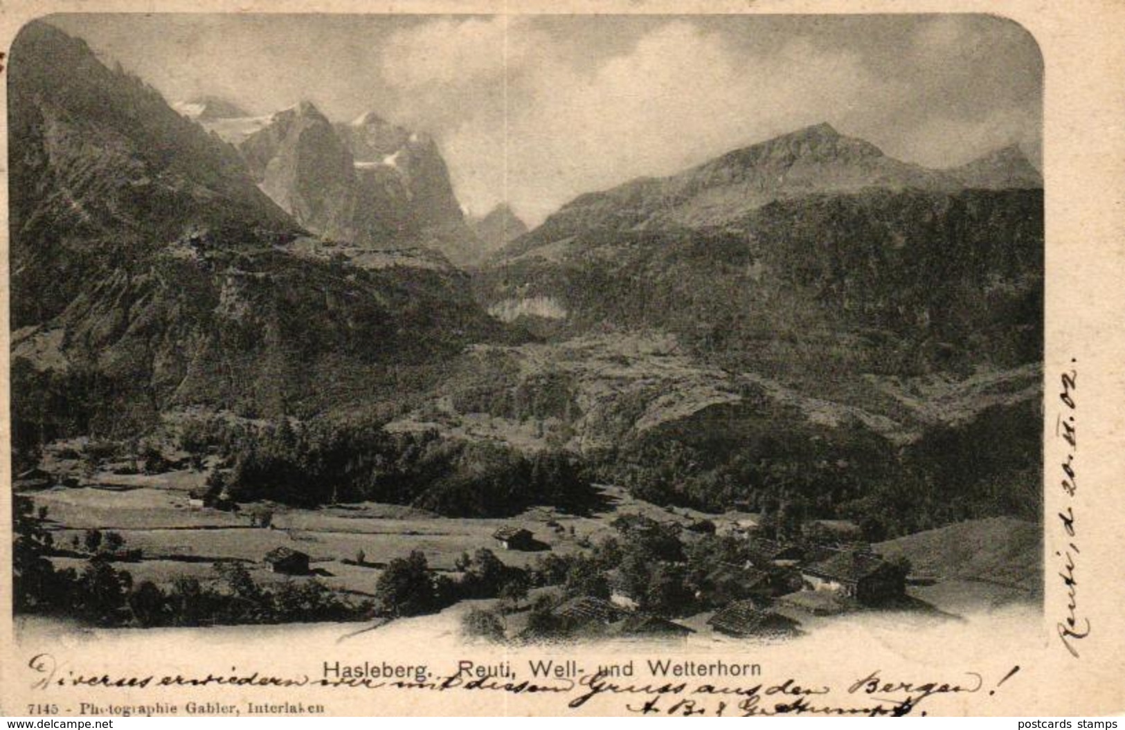 Hasleberg, Reuti, Well- Und Wetterhorn, 1902 - Hasle Bei Burgdorf