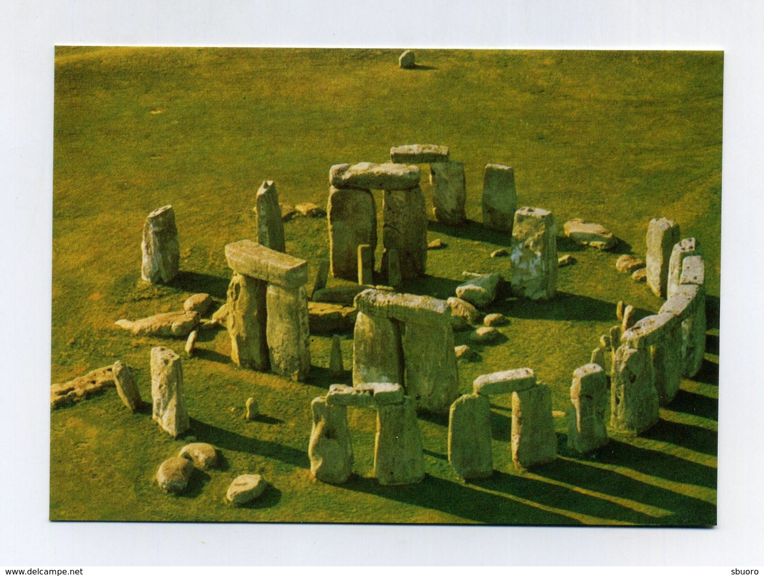 CP Anglaise Neuve. Stonehenge, Witshire. Aerial View, Centre From The South East. Willsons Printers (Leicester) Ltd - Stonehenge