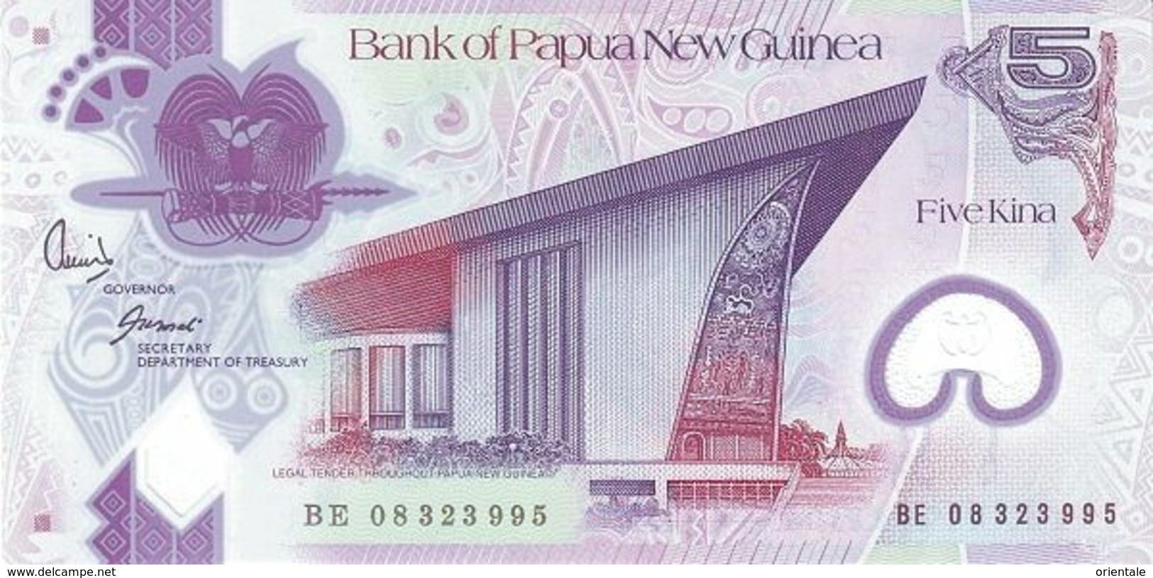 PAPUA NEW GUINEA P. 29a 5 K 2008 UNC - Papua Nueva Guinea