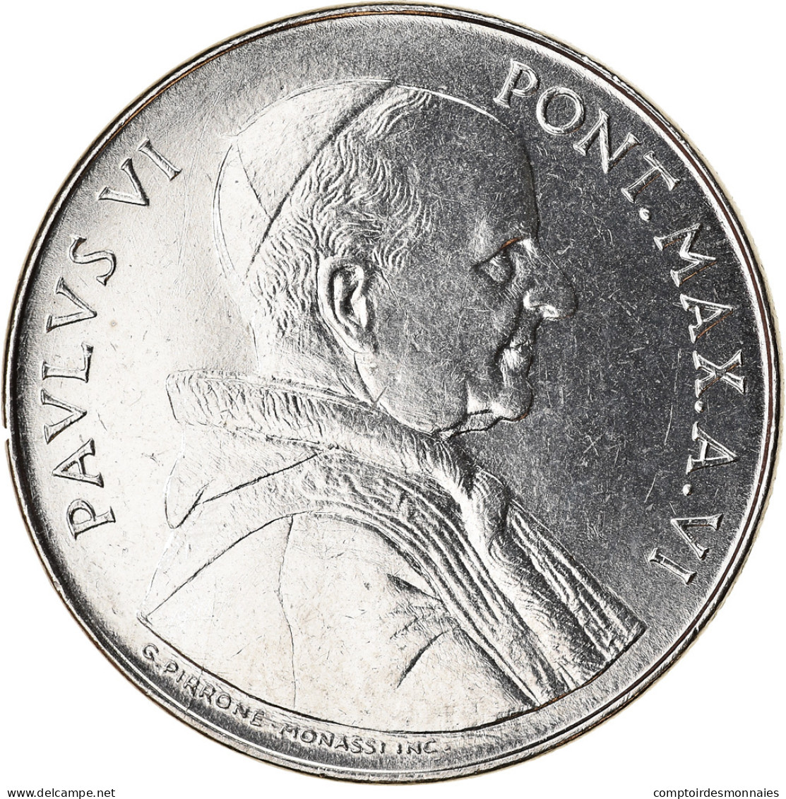 Monnaie, Cité Du Vatican, Paul VI, 50 Lire, 1968, Roma, SPL, Stainless Steel - Vaticano
