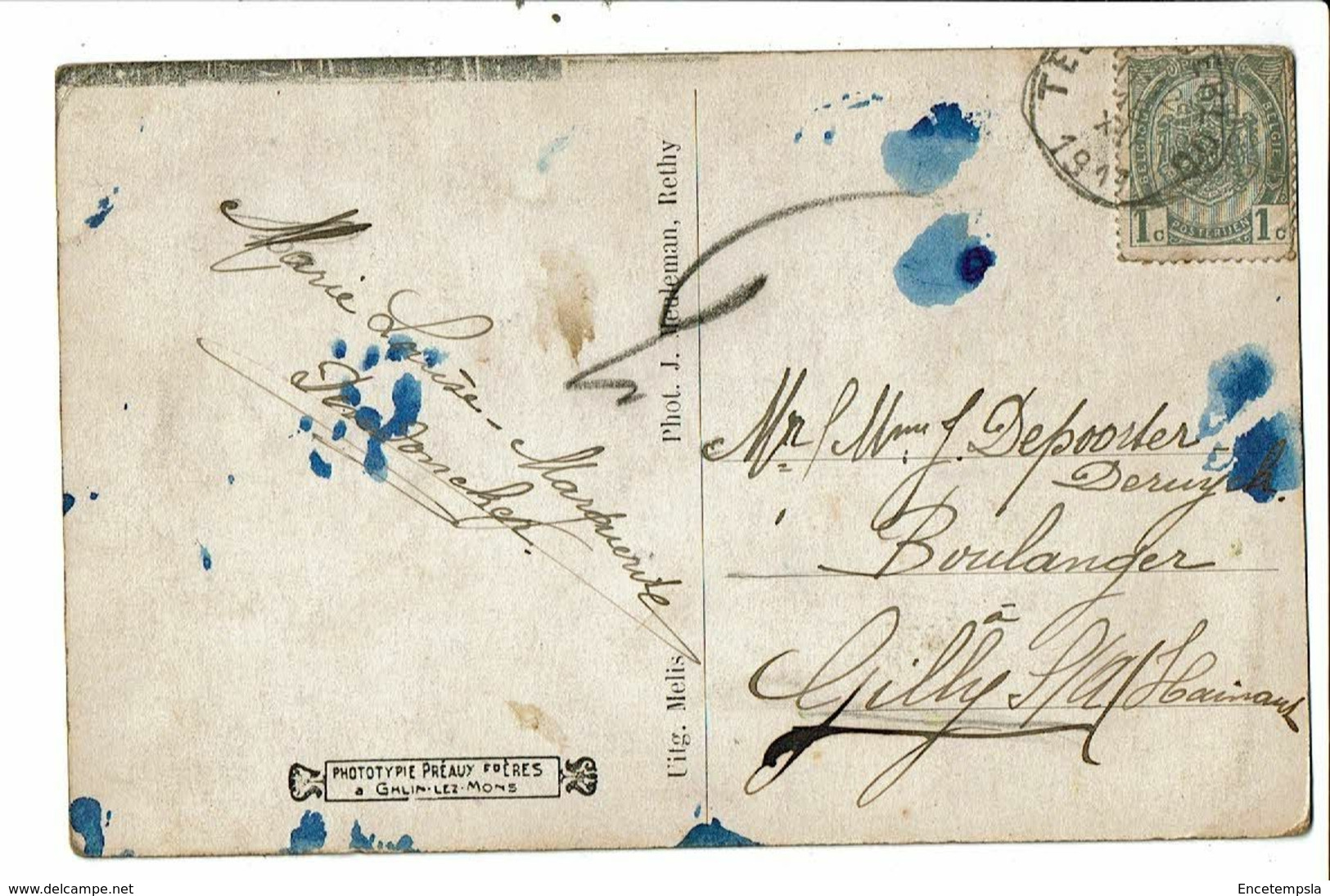 CPA-Carte Postale-Belgique-Tessenderloo Intérieur De L'Eglise 1919 VM21345dg - Tessenderlo