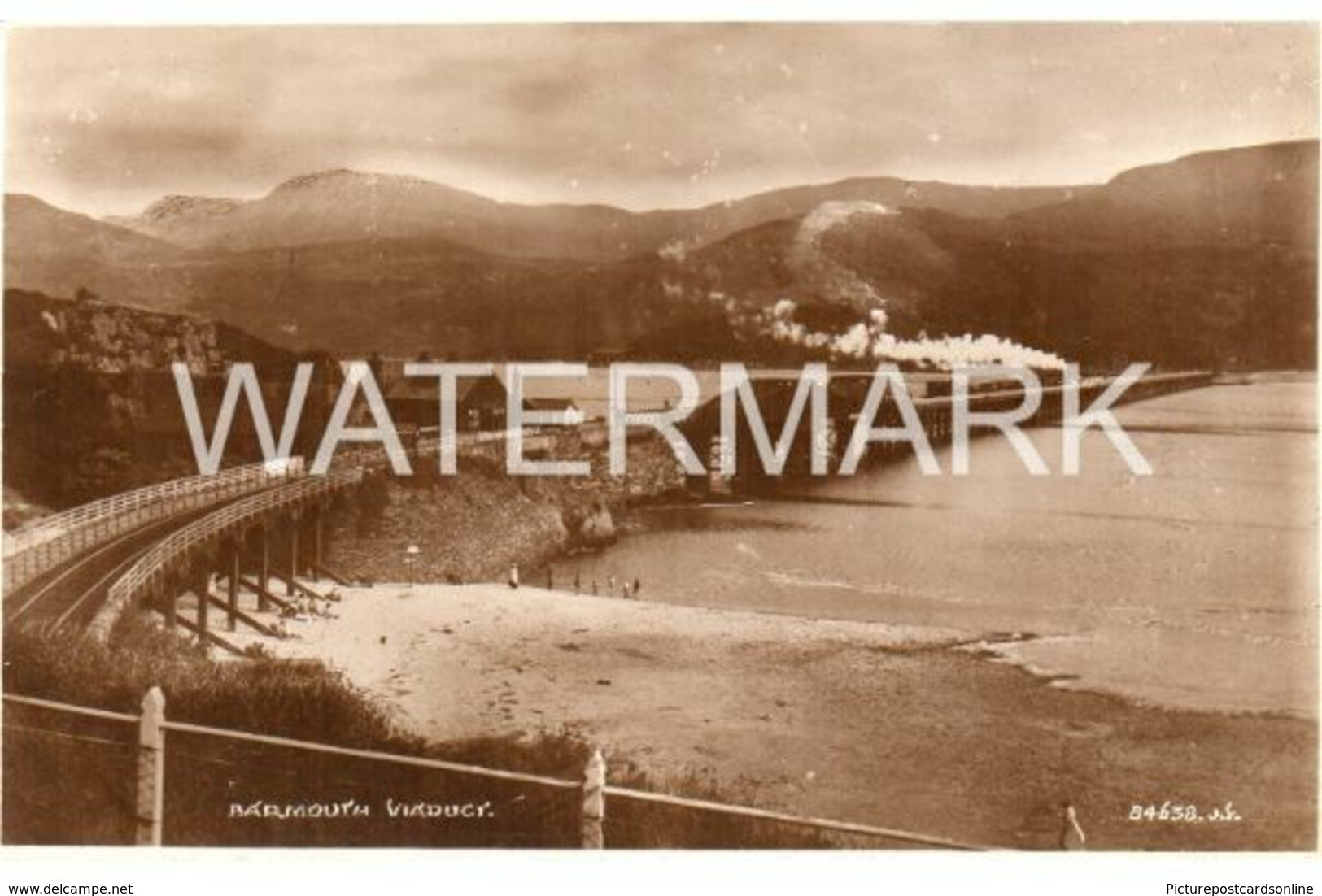 BARMOUTH VIADUCT OLD R/P POSTCARD WALES - Merionethshire