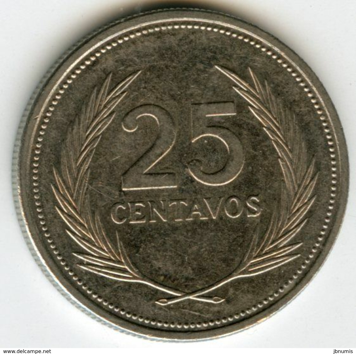 El Salvador 25 Centavos 1993 KM 158b - Salvador