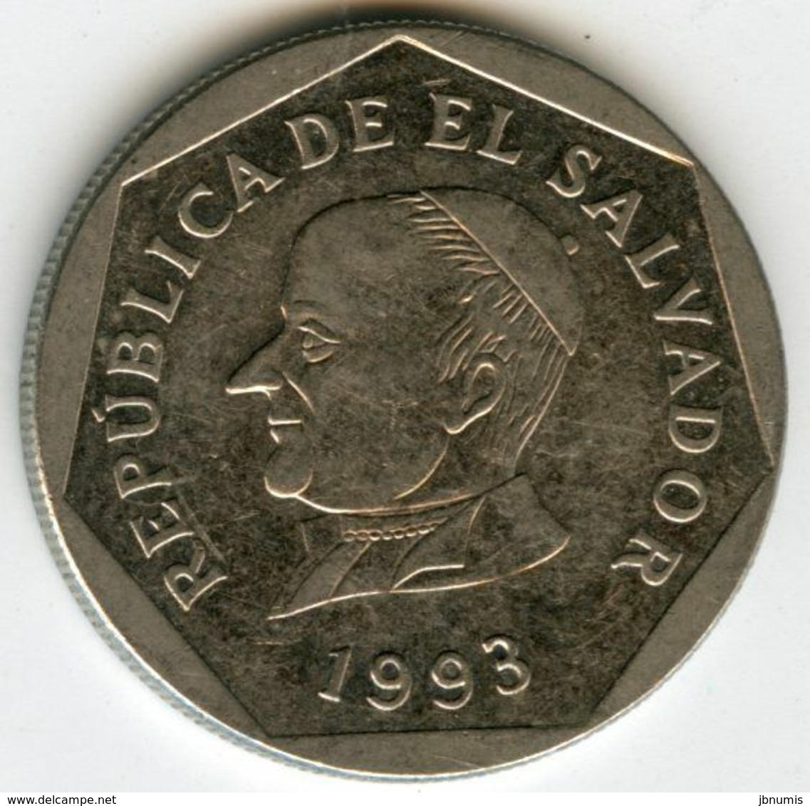 El Salvador 25 Centavos 1993 KM 158b - El Salvador