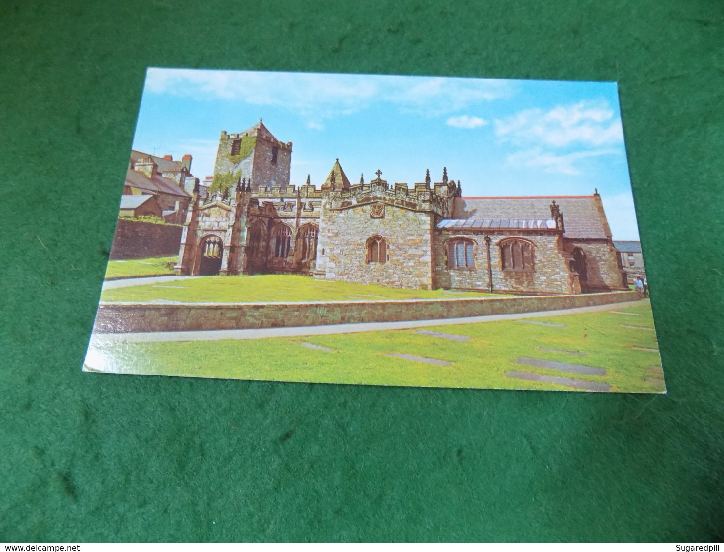 VINTAGE UK WALES: ANGLESEY Holyhead St Gybi's Church Colour - Anglesey