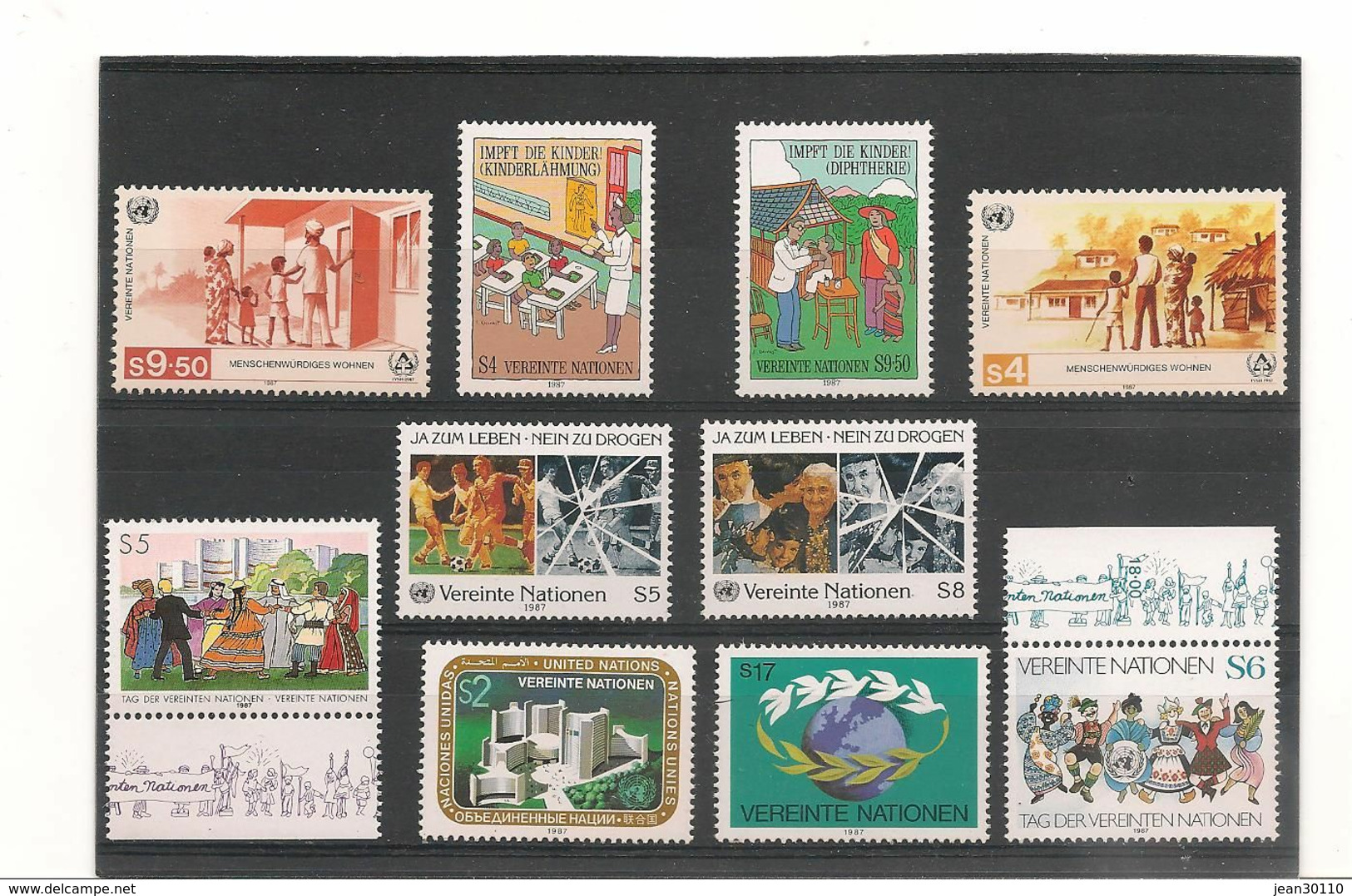 1987   ANNÉE COMPLÈTE N° Y/T :69/78** COTE : 20,15 € - Unused Stamps