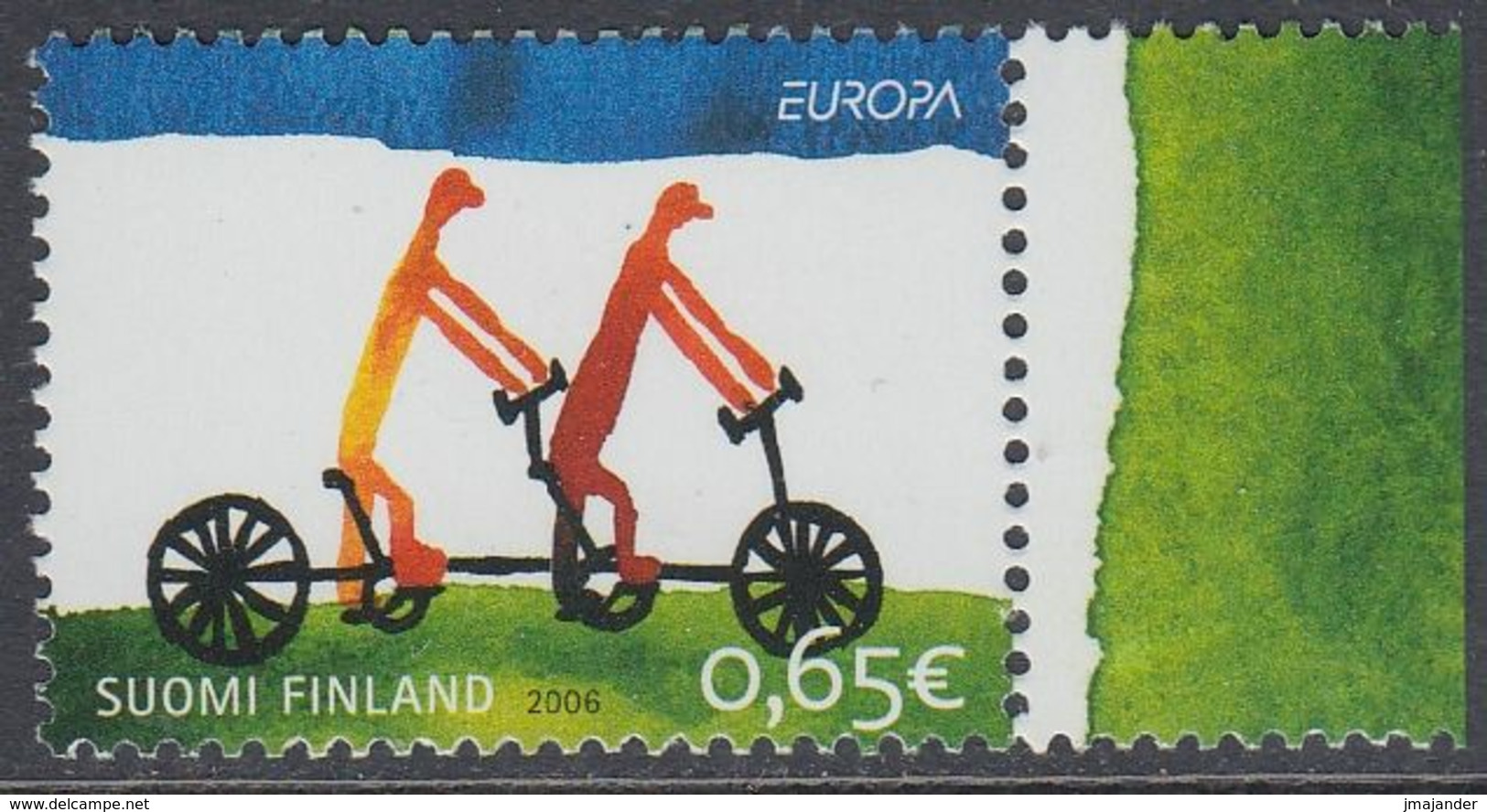 Finland 2006 - EUROPA Stamp - Integration Through The Eyes Of Young People, Tandem Cycling - Mi 1810 ** MNH - Unused Stamps