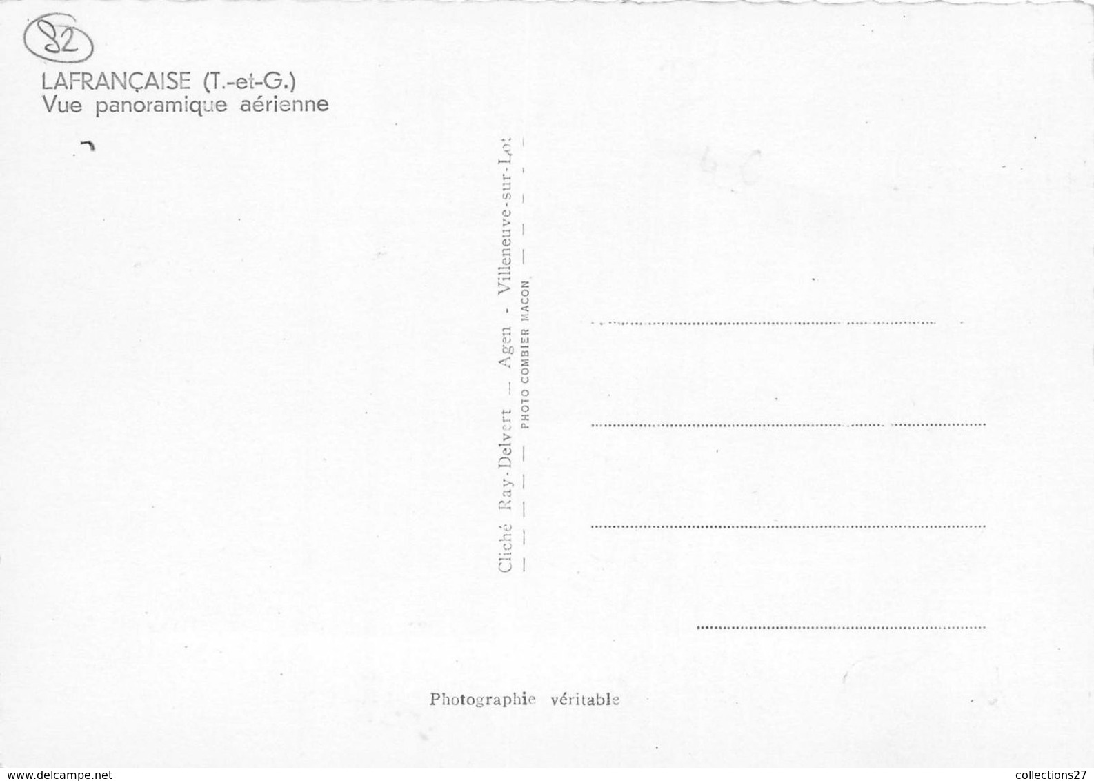 82-LAFRANCAISE- VUE PANORAMIQUE AERIENNE - Lafrancaise