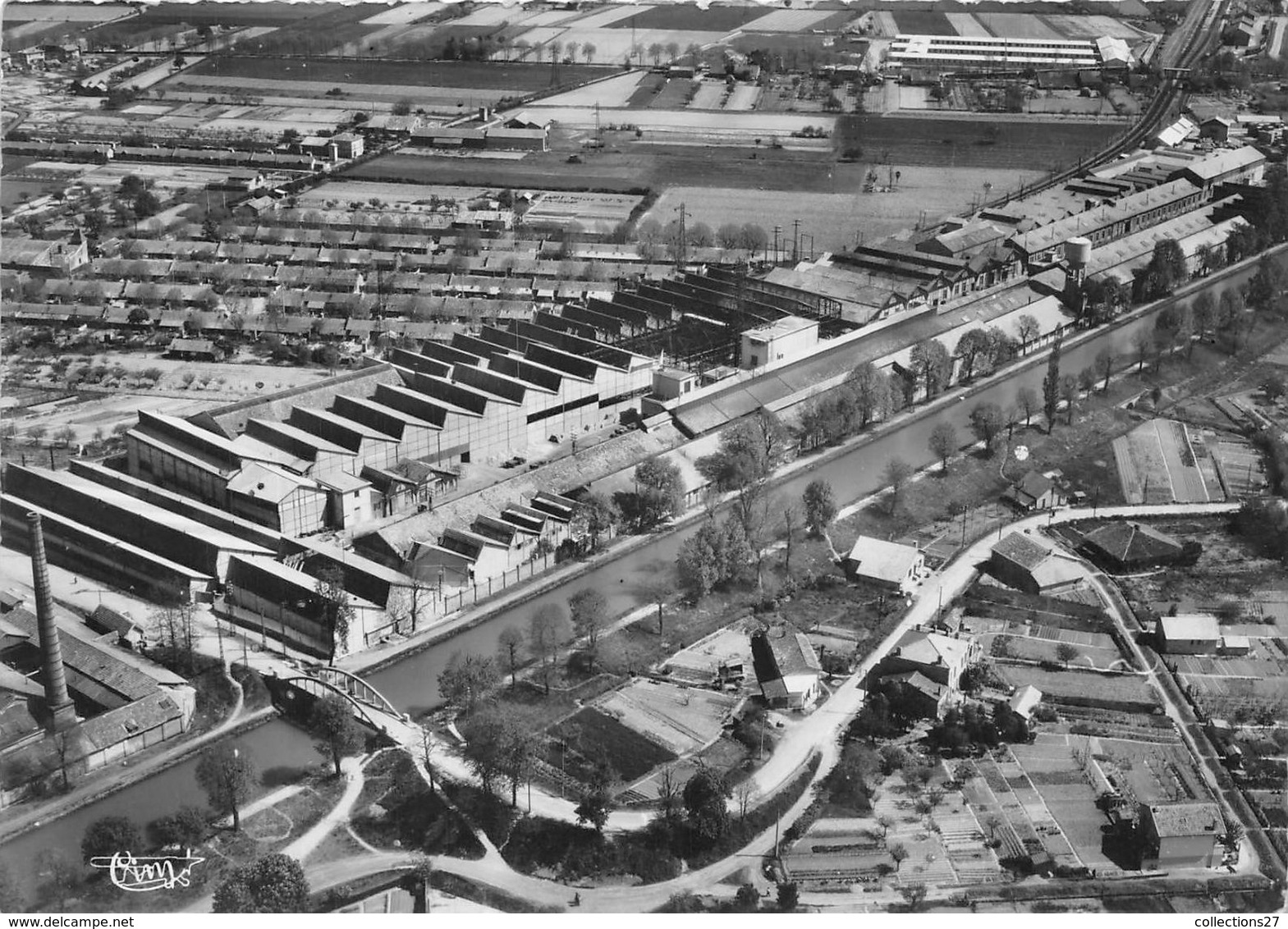 82-CASTELSARRASIN- USINE DE LA CFM VUE AERIENNE - Castelsarrasin