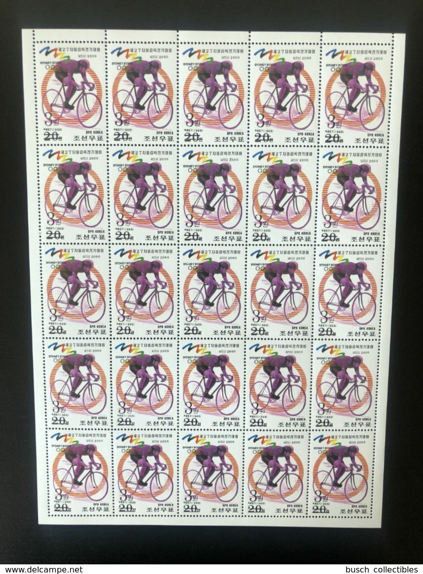 North Korea Corée Du Nord 2006 Mi. 5066 Sheet Bogen OVERPRINT Olympic Games Jeux Olympiques SYDNEY 2000 Cycling Cyclisme - Sommer 2000: Sydney