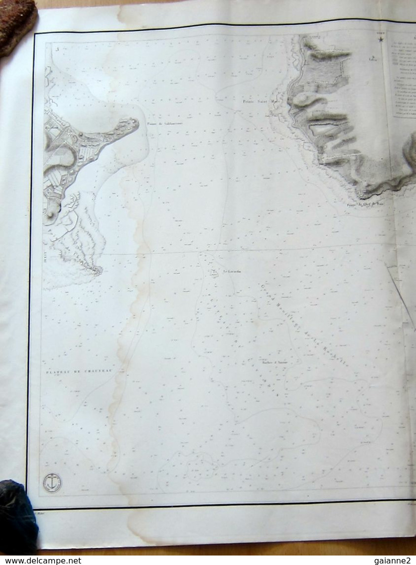 Plan Des Environs De La Rochelle Levée En 1822 Et 1824 - Nautical Charts