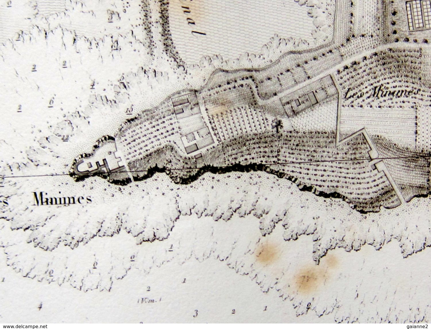 Plan des environs de La Rochelle levée en 1822 et 1824