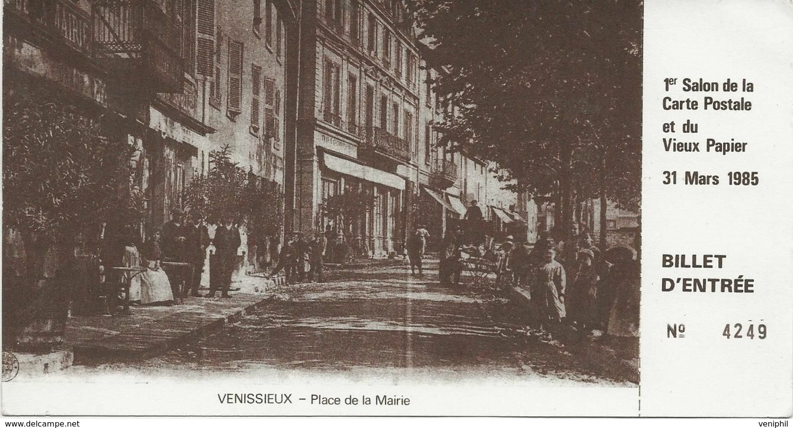 VENISSIEUX - 1 Er SALON DE LA CARTE POSTALE  -ANNEE 1985 - Beursen Voor Verzamellars