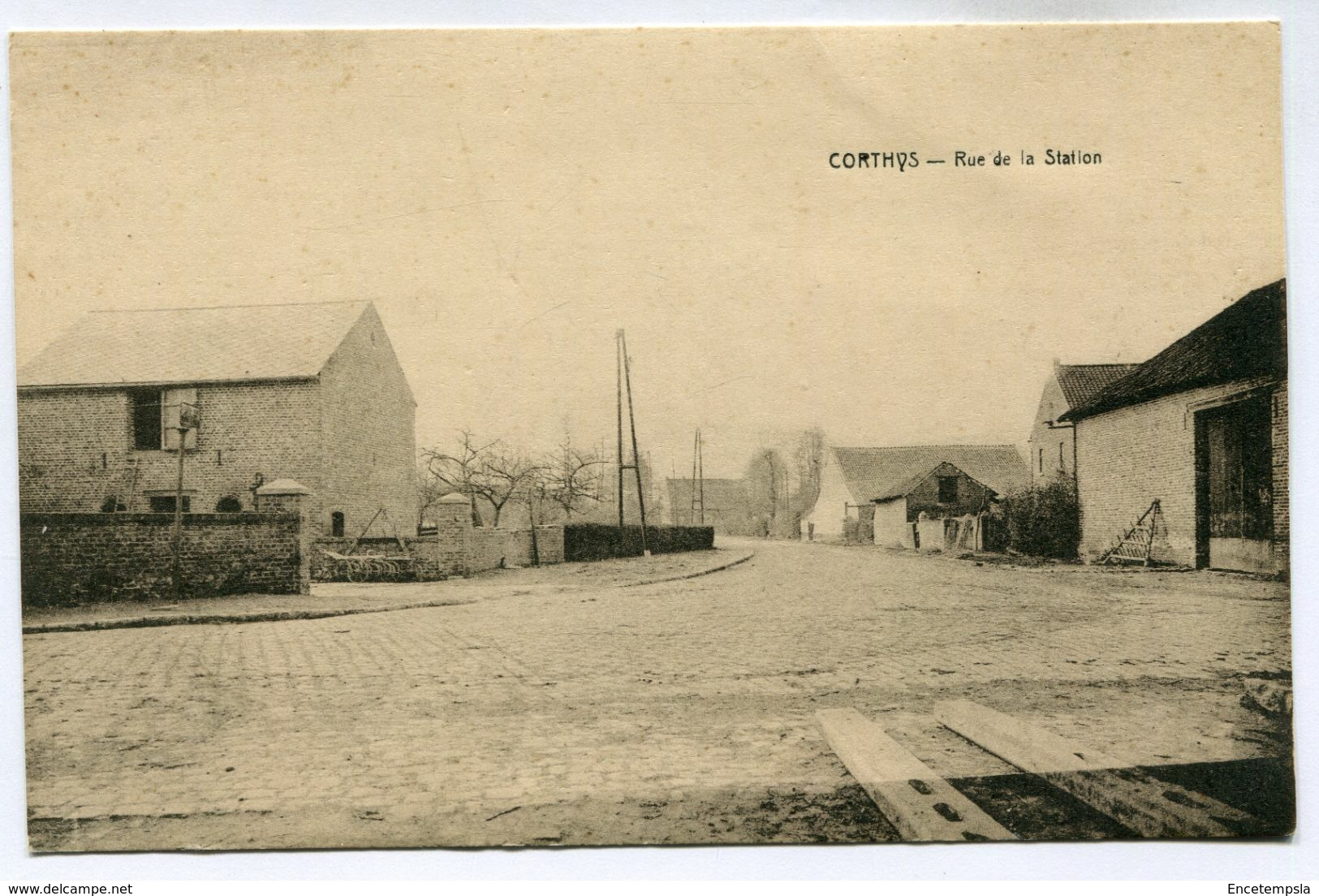 CPA - Carte Postale - Belgique - Corthys - Rue De La Station (SVM13886) - Gingelom