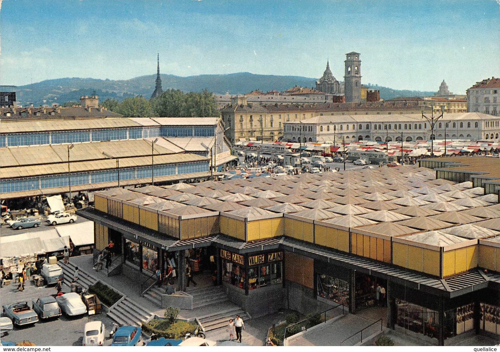 01877 "TORINO - P.ZZA DELLA REPUBBLICA - IL NUOVO MERCATO COPERTO DI PORTA PALAZZO" ANIMATA, AUTO. CART  NON SPED - Places & Squares