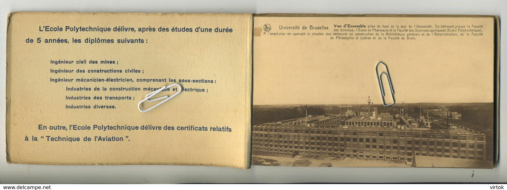 Université De Bruxelles : Installations Du Solbosch : Carnet  12 Cartes  Serie 1 - Non Classés