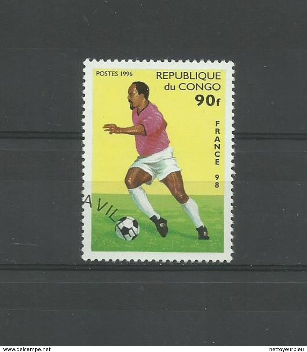 LOT TIMBRES REPUBLIQUE DU CONGO FOOTBALL OBLITERE - Verzamelingen