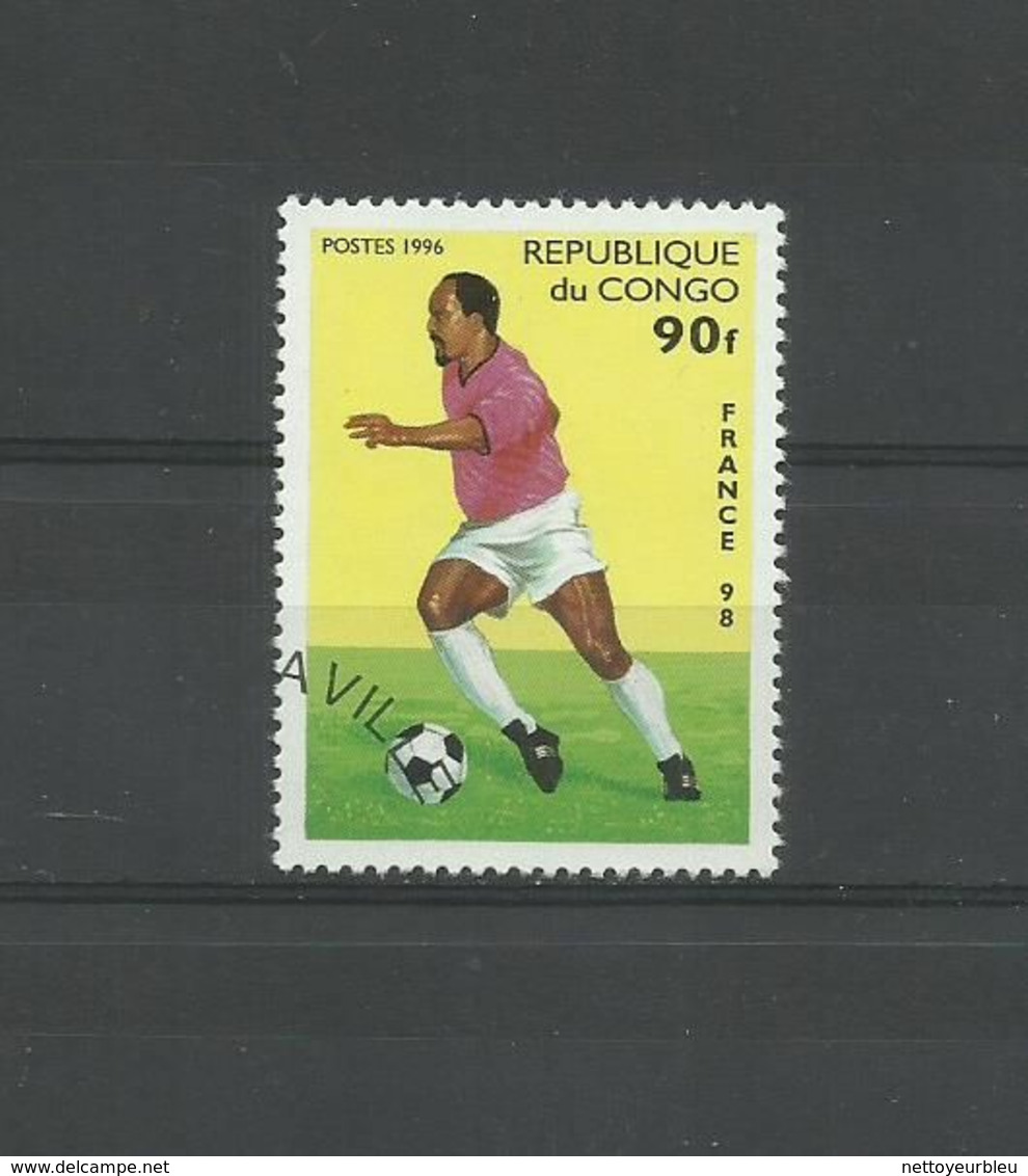 LOT TIMBRES REPUBLIQUE DU CONGO FOOTBALL OBLITERE - Colecciones