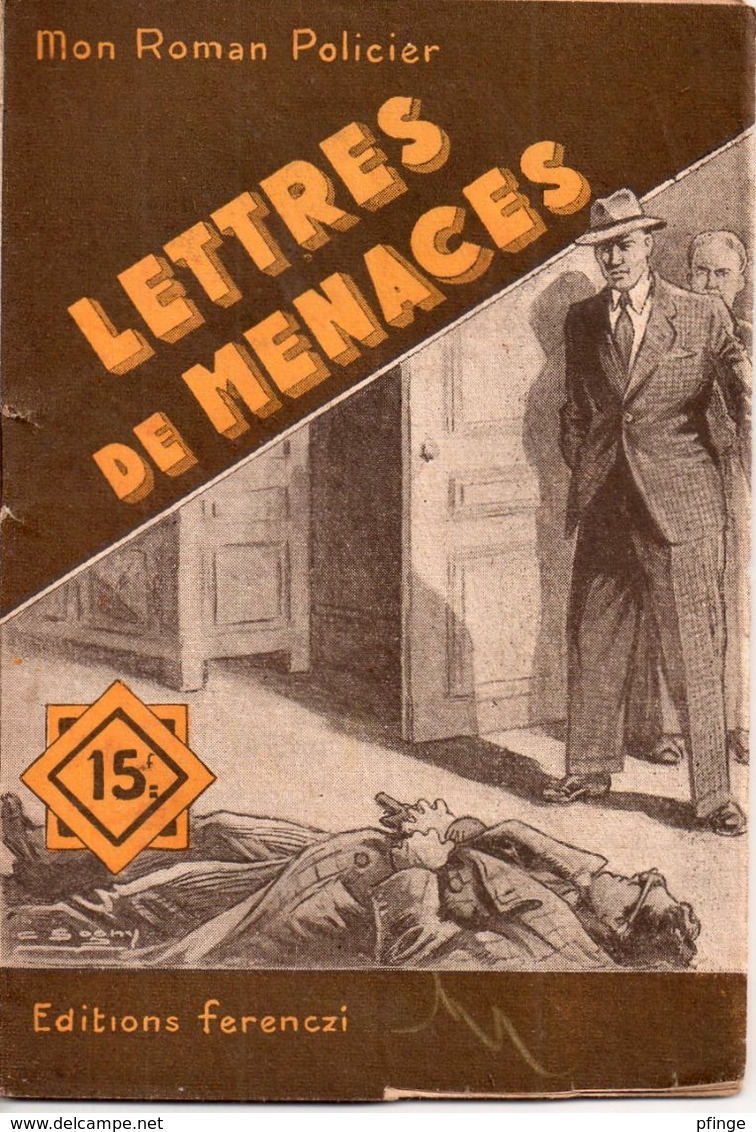 Lettres De Menace Par René Thomas - Mon Roman Policier N°224 - Illustration ; Sogny - Ferenczi