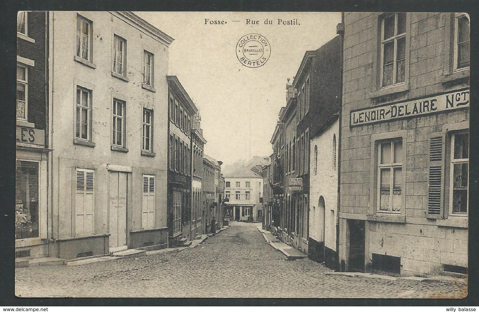 +++ CPA - FOSSE - FOSSES LA VILLE - Rue Du Postil - Début De Guerre  // - Fosses-la-Ville