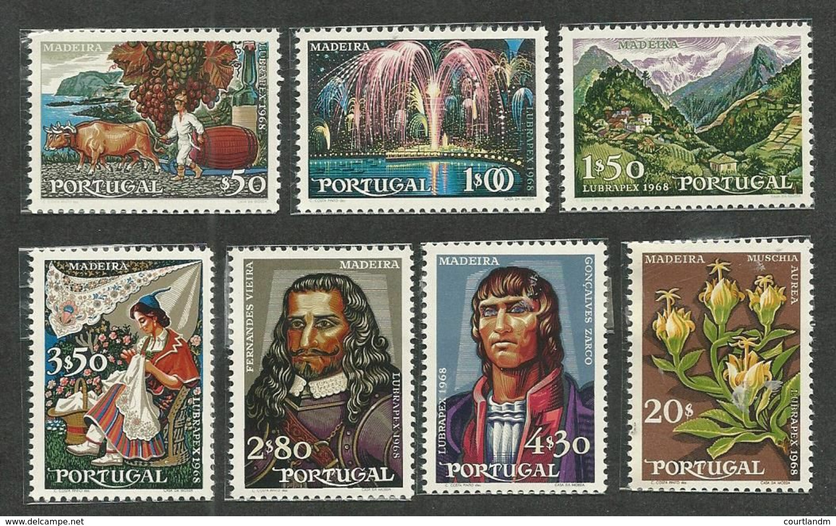 PORTUGAL - LUBRAPEX STAMP EXPO; MADEIRA; FIREWORKS; MOUNTAINS; FLOWERS - Other & Unclassified